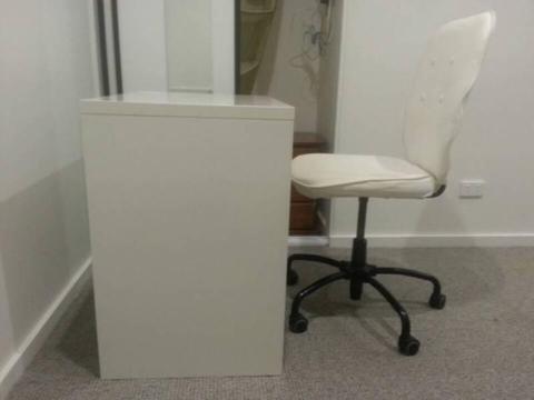 Ikea desk and chair set