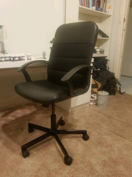 Desk and chair! Ikea excellent and newish