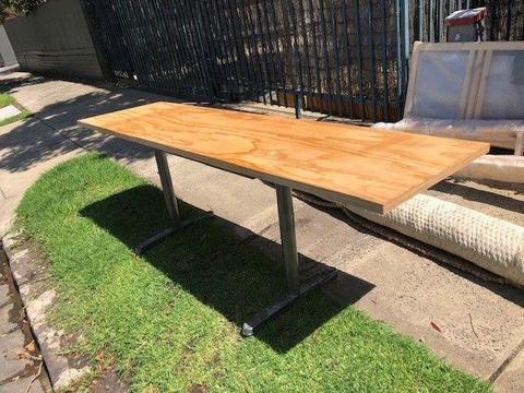 Plywood Large Table/Desk/Bench, adjustable leg height!