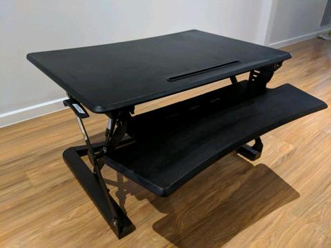 Professional Sit Stand Desk 890mm Black