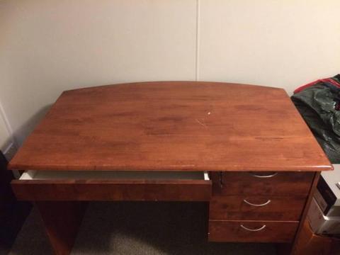 Desk - solid wooden top - $80 ono
