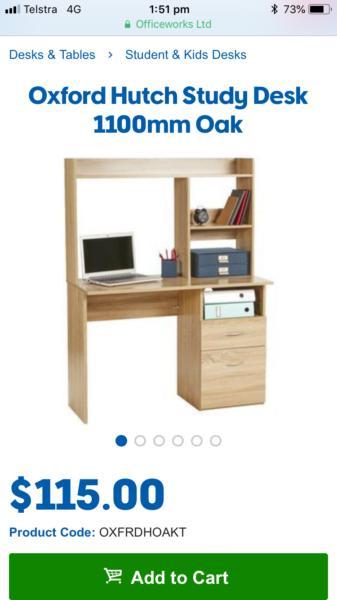 Officeworks oxford desk $115