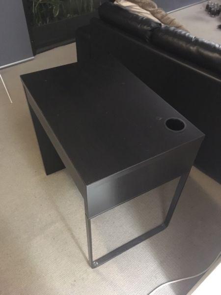 Small black desk