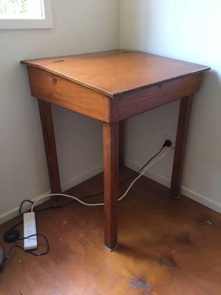 Desk - Timber - Antique