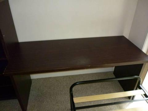 MOVING SALE: Large Chocolate Desk (Wood)