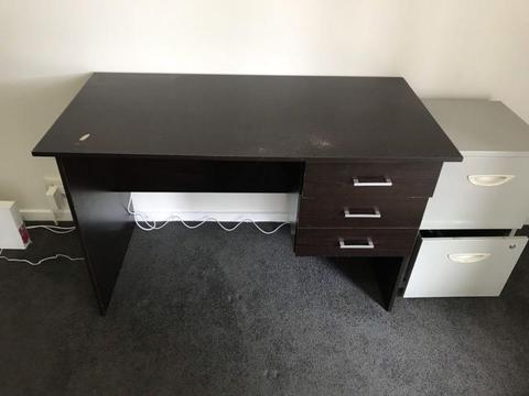 Desk and computer chair