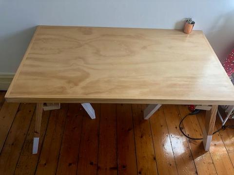 Wooden Trestle/Study Desk