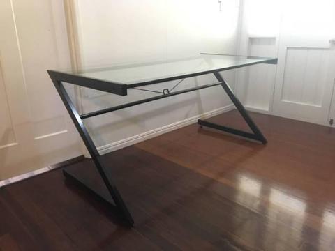 Office Desk with glass top