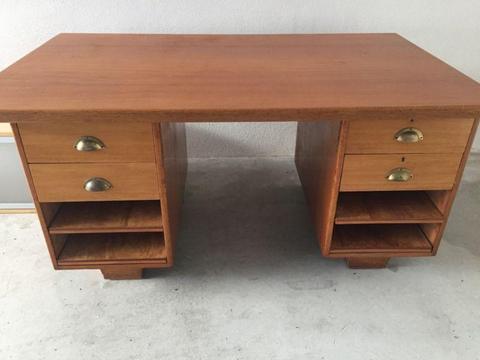 Restored solid timber desk