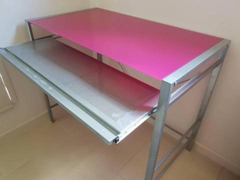 Pink Glass students desk