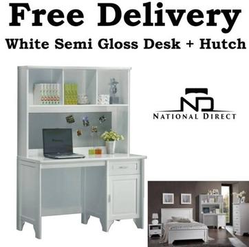 DELIVERED FREE - JEANIE Student Desk Hutch - BRAND NEW