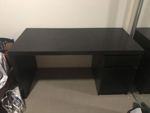 IKEA malm desk black/brown