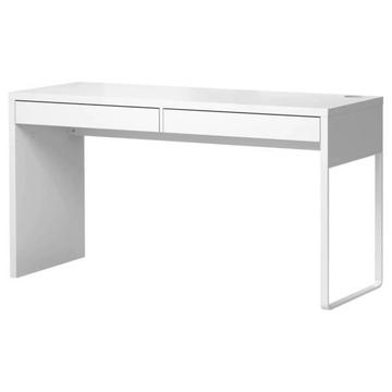 White Ikea Micke Desk