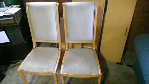 Wood chairs x 2