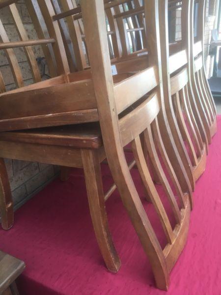 Timber table and 6 chairs NEGOTIABLE.(YES IT IS AVAILABLE)