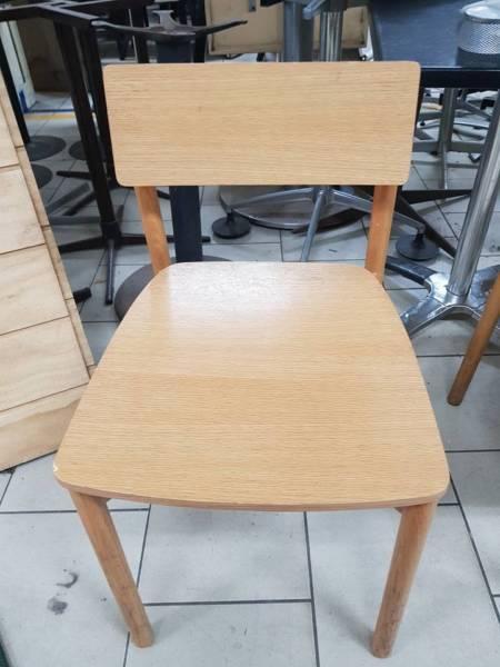 Timber dining chair light yet sturdy commercial construction