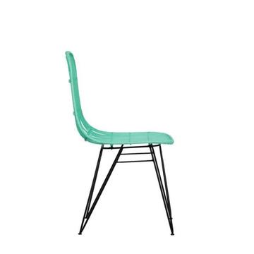 Espresso Dining Chair in Mint