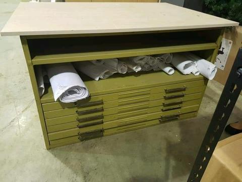 Map drawers steel