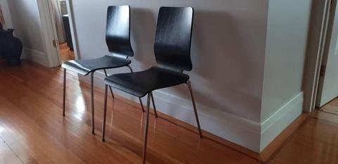 Two Black Ikea Chairs -Bargain!