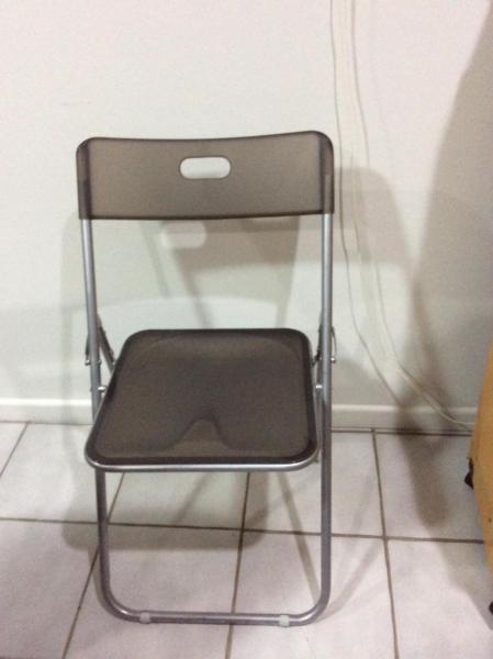Plastic folding chair(grey)