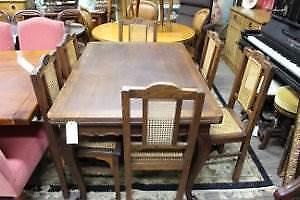 A Set of Six French Provincial Oak Dining Chairs