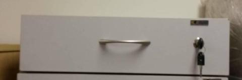 Single desk drawer - Grey melamine (CLR046)