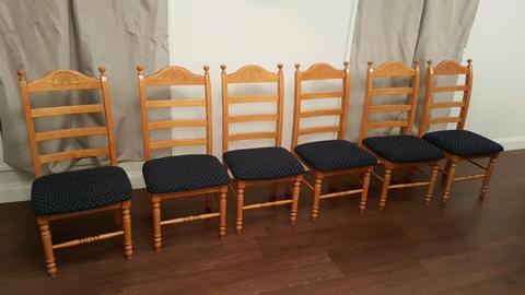 Wooden Dining Chairs $25 each