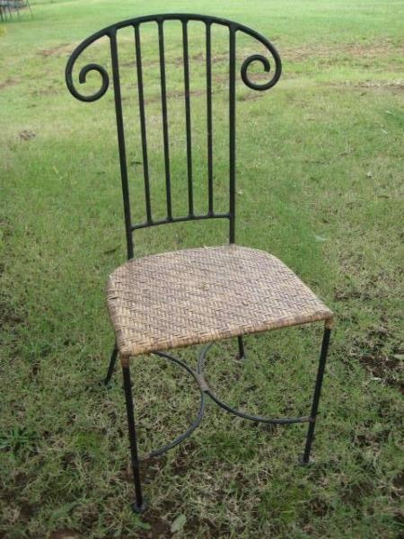 Cast Iron / Cane Chair