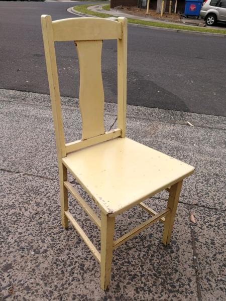 Vintage timber chair