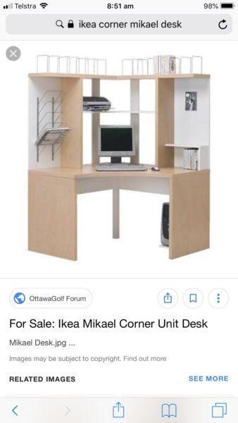 IKEA mikael corner desk excellent condition