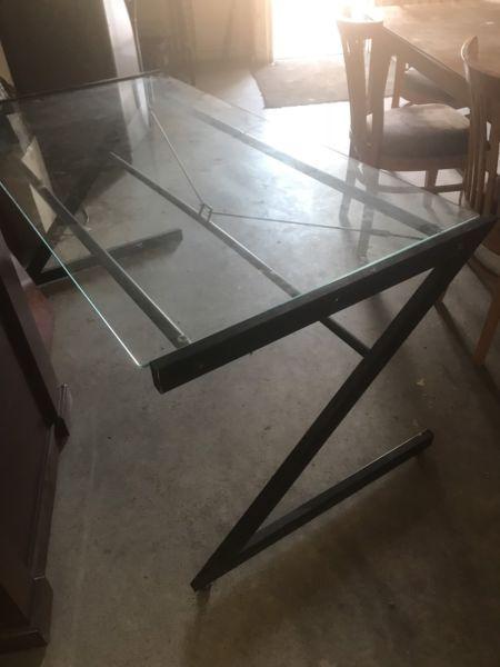 Glass table or drafting desk