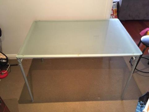 Ikea glass table