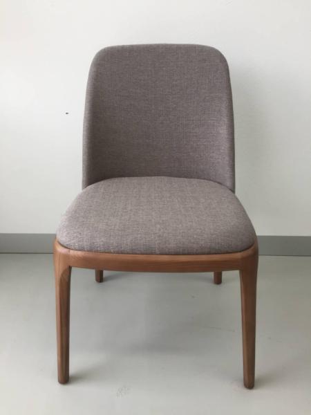 Modani Giovani Fabric Walnut Veneer Dining Chair