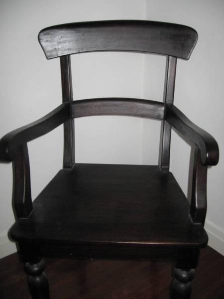 Feature timber carver chair, very sturdy and strong -a great buy!