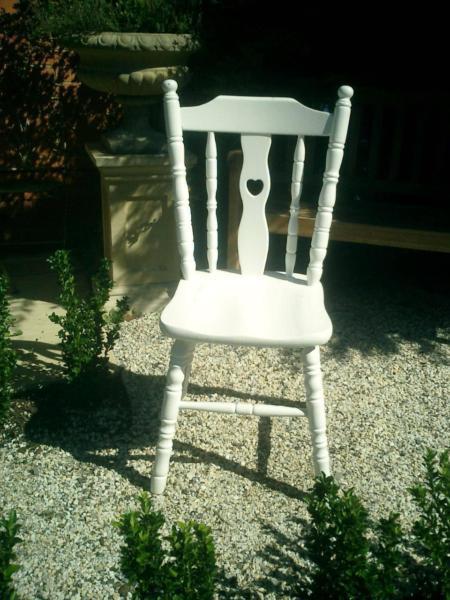 French Country Provincial White Timber Farmhouse Occasional Chair