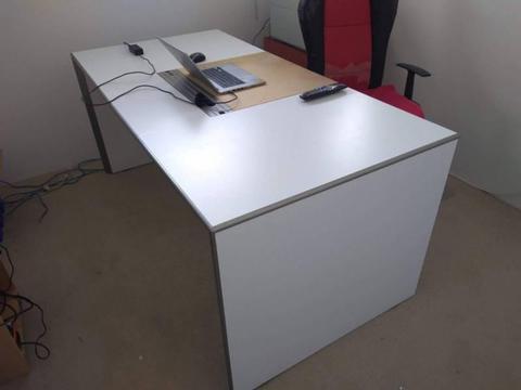 Office desk and credenza