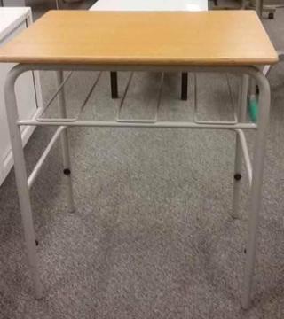 Woodgrain top Student Desk with adjustable height legs (CLR024)
