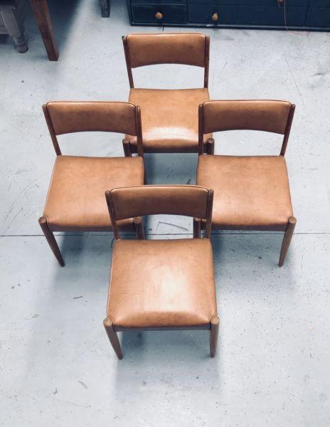 Retro mid century dining chairs