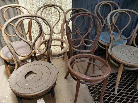 ANTIQUE BENTWOOD dining chairs Thonet