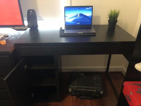 Ikea black MICKE study desk NEW