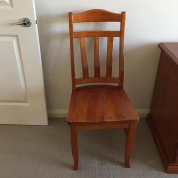 4 Solid Wood Chairs - can be sold individually