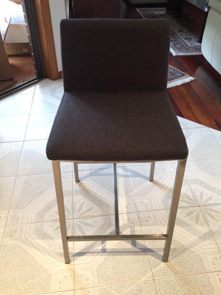 3 almost new chairs stainless steal $100