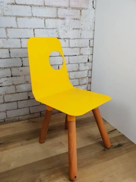Designer Metal Chair (Yellow)