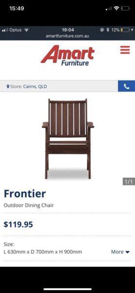 Brand new timber chairs