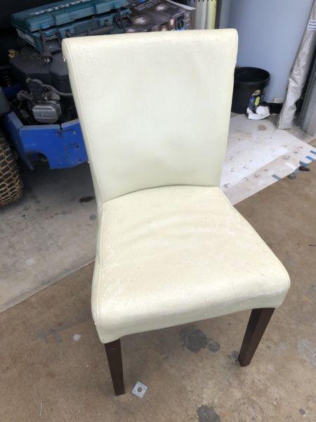 Dining chairs x 8