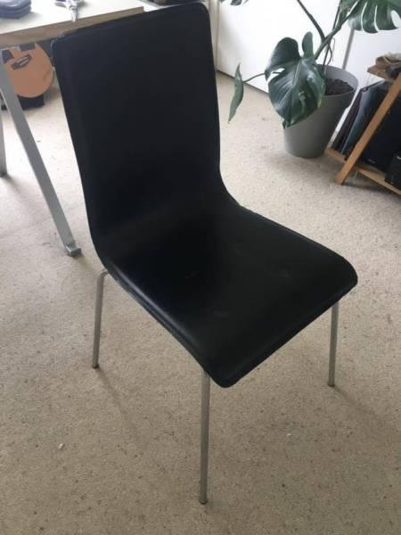 4 x Black dining chairs