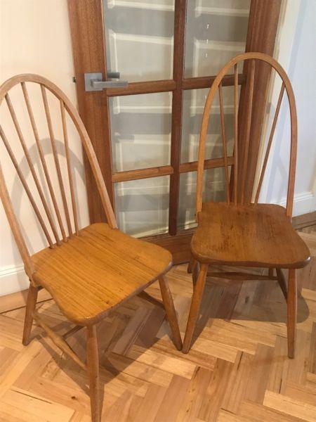 2 x Wooden Windsor Chairs