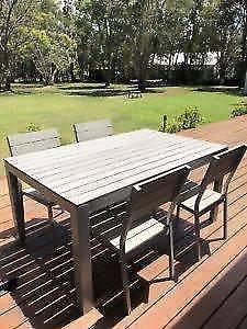 4 x Ikea grey falster outdoor chairs