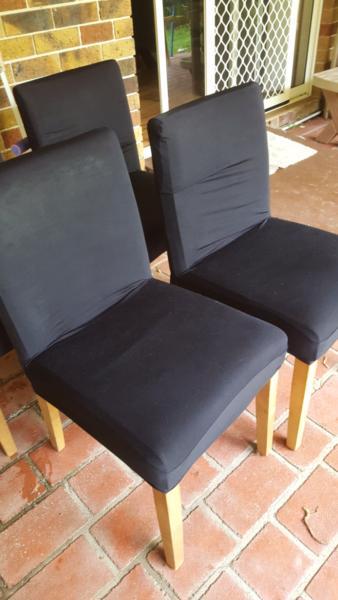 Black chairs