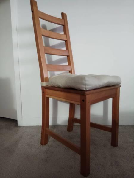 Solid pine chairs - Kaustby IKEA (3) THREE AVAILABLE - $25 each